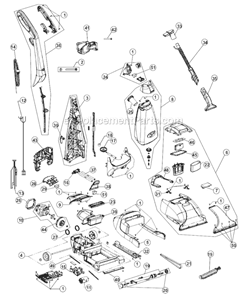 Part Location Diagram of RO-700400 Dirt Devil Pump